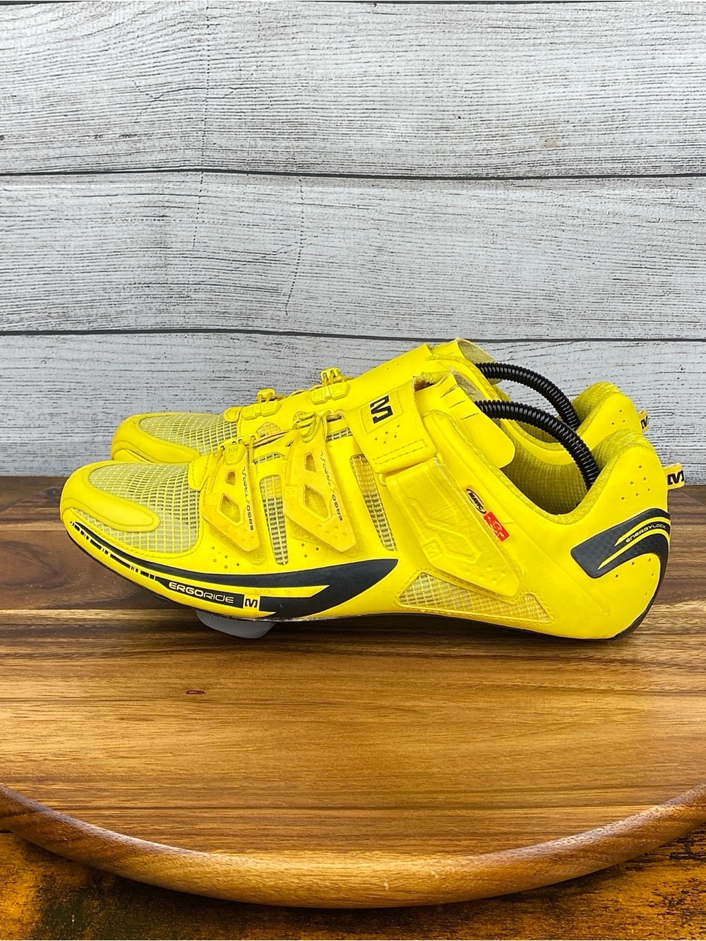 Mavic Zxellium Ultimate Shoe Road Racing Biking Cycle Cleats Yellow Men’s Size 9